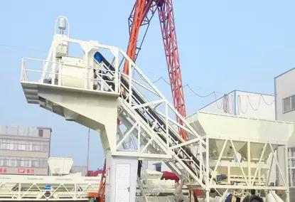 Портативный мобильный бетонный завод